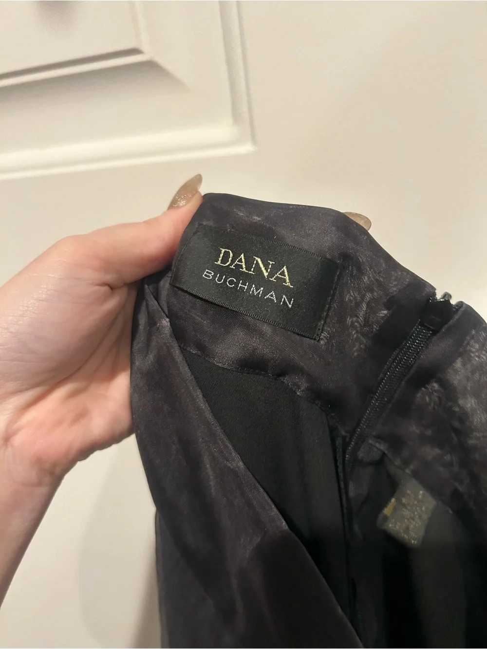 NWT Silk Chiffon Black Maxi Skirt